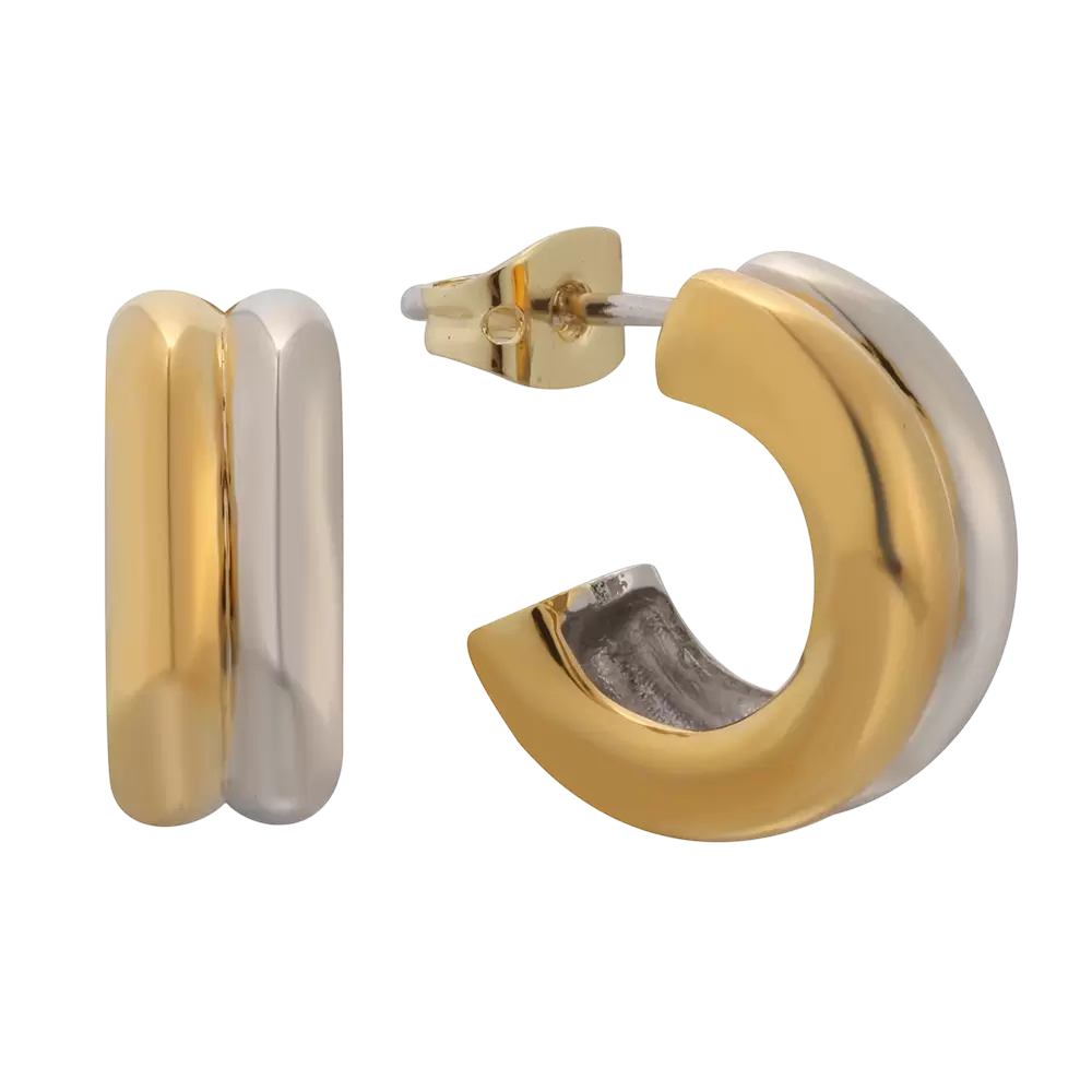 E04058K 925 Sterling S&oslash;lv Tofarvet &Oslash;rering