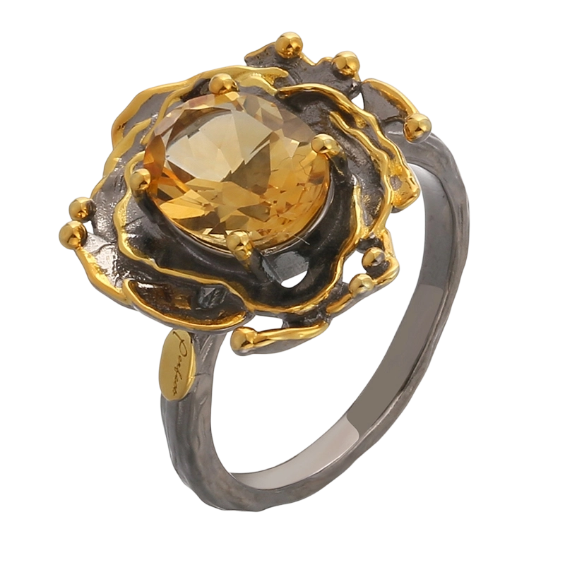 YR03635 H&aring;ndlavet Critine-ring i 925 sterlings&oslash;lv