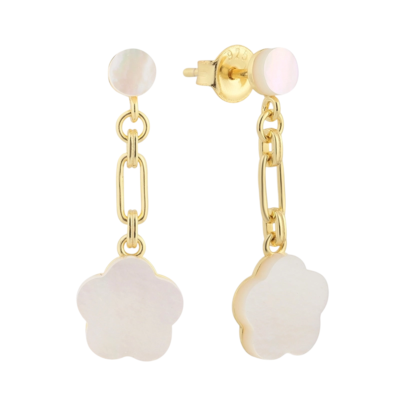 PLE07845 925 Sterling S&oslash;lv MOP &Oslash;rering